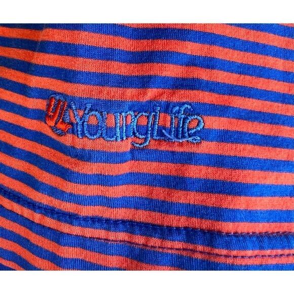 Peter Millar Men's Red & Blue Striped Polo Short Sleeve Golf Shirt Size Medium - Picture 5 of 6